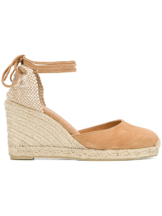 Castañer 95mm Carina suede espadrilles