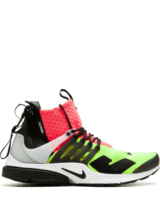 Nike x Acronym Air Presto Mid "Hot Lava/Volt" sneakers