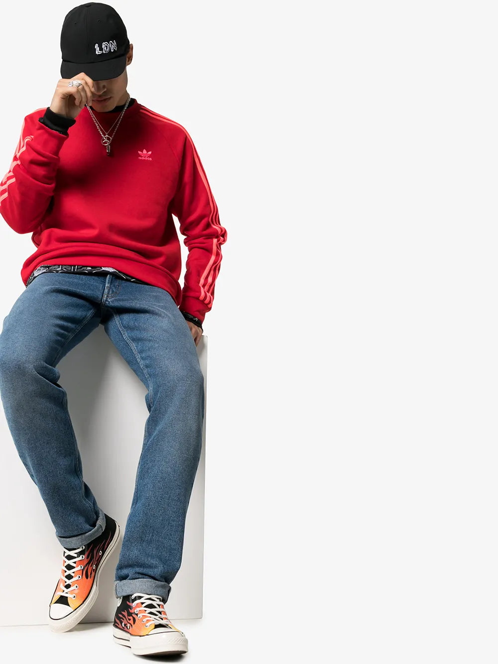 Converse Chuck 70 flame-print sneakers