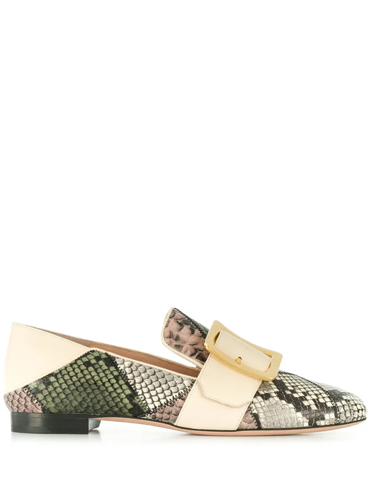 Bally patchwork loafers