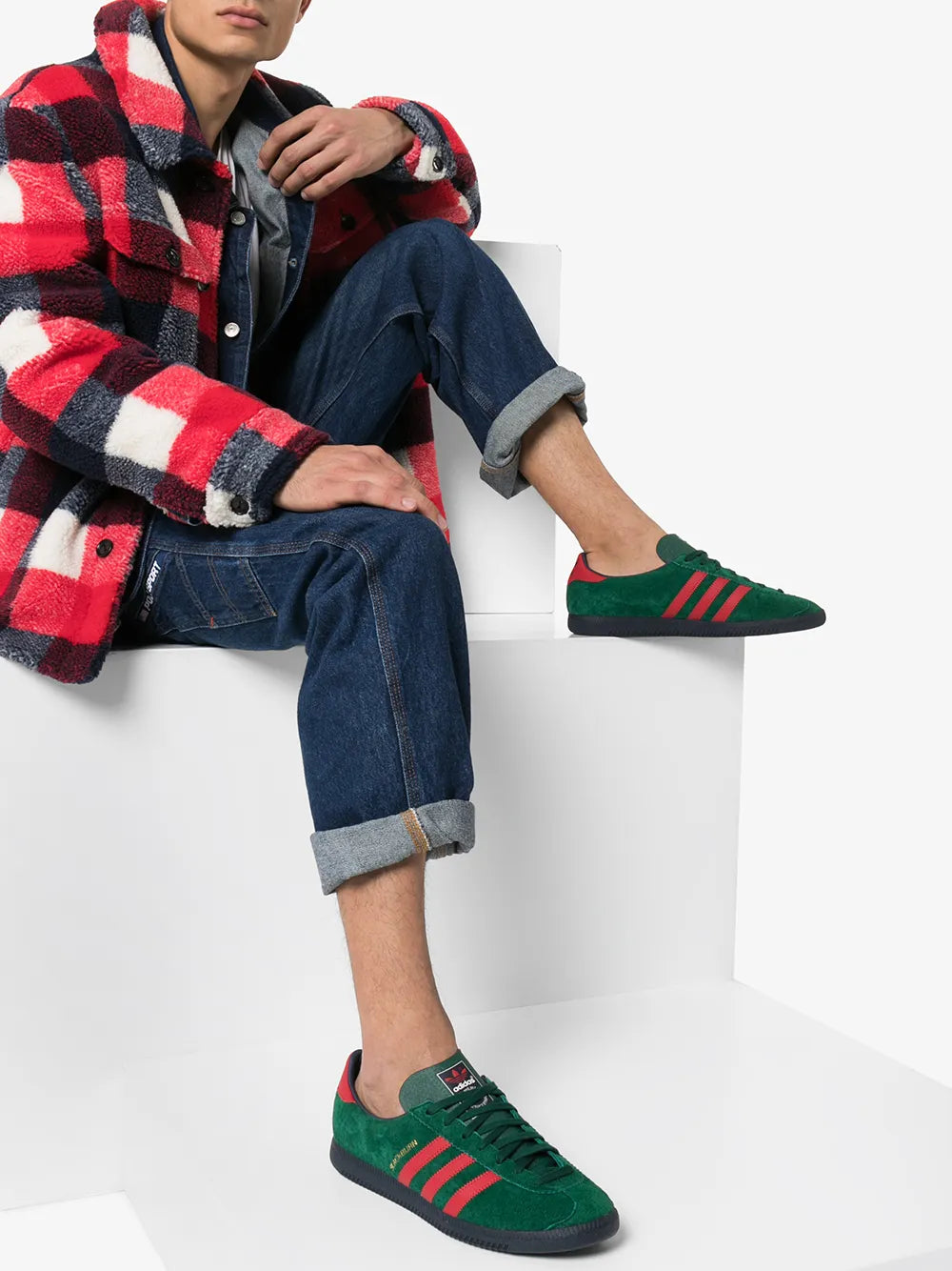 adidas Blackburn SPZL "Collegiate Green/Scarlet" sneakers