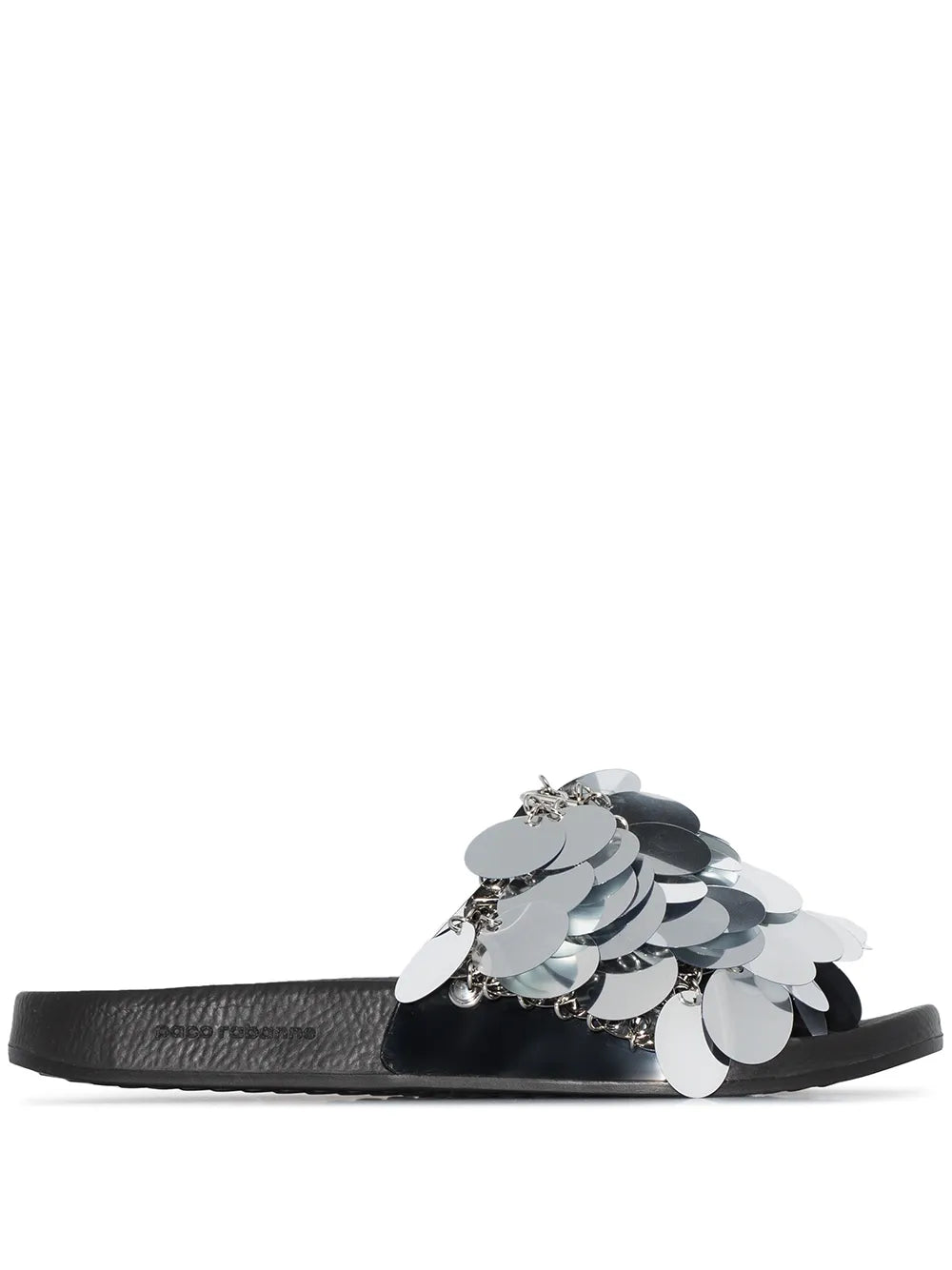 Rabanne sequin strap slides