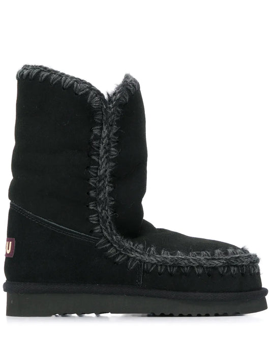 Mou woven detail boots