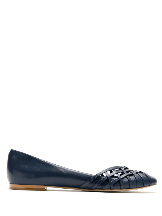 Sarah Chofakian Victoria leather flat ballerinas