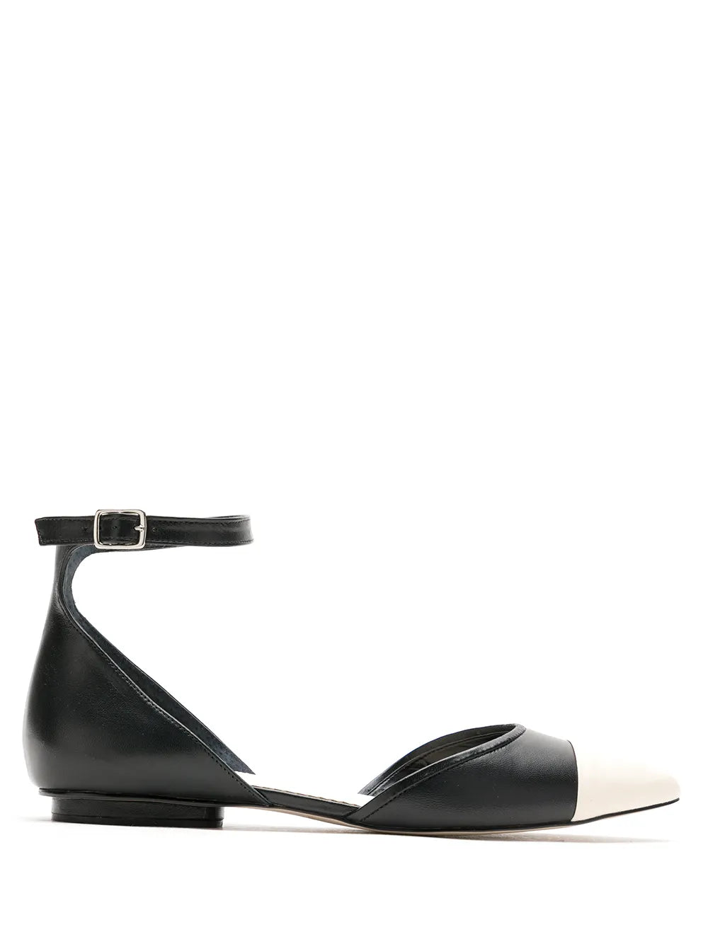 Sarah Chofakian Cisne flat leather sandals