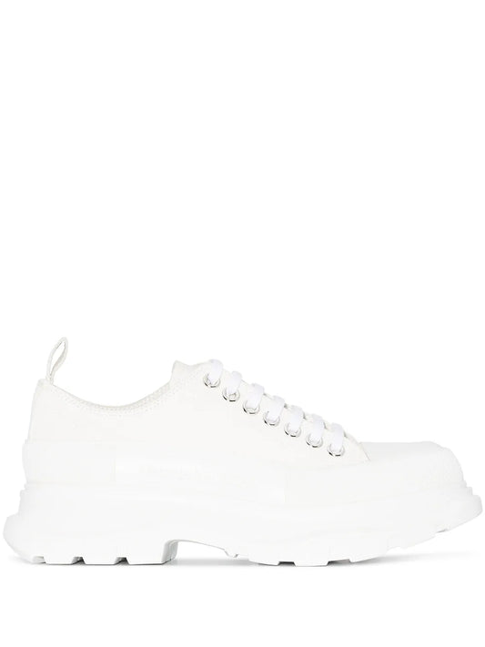 Alexander McQueen round-toe cotton sneakers 