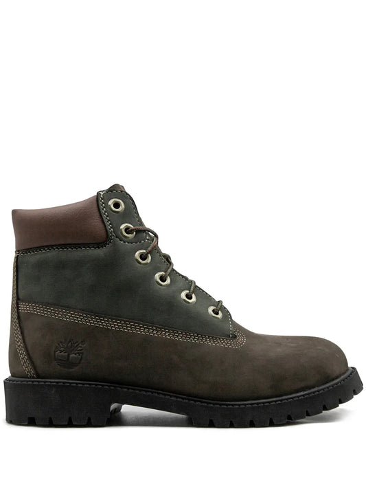 Timberland 6 Inch Premium "Dark Brown/Green" boots