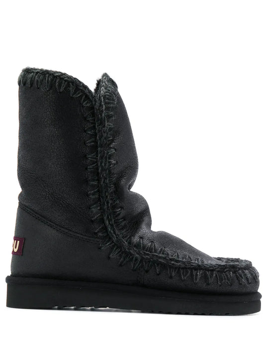 Mou stitch detail snow boots
