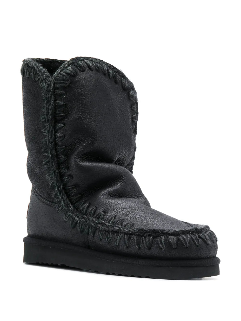 Mou stitch detail snow boots