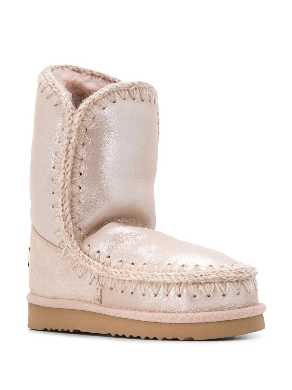 Mou lined metallic boots