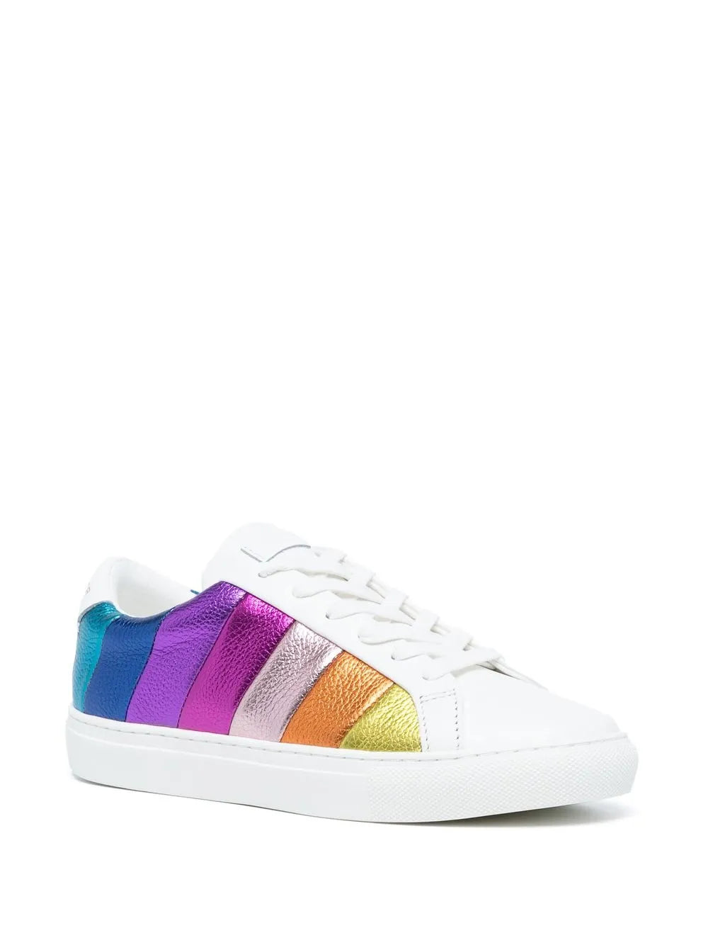 Kurt Geiger London Lane rainbow-stripe low-top sneakers