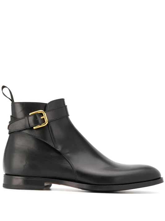 Scarosso Taylor buckled ankle boots