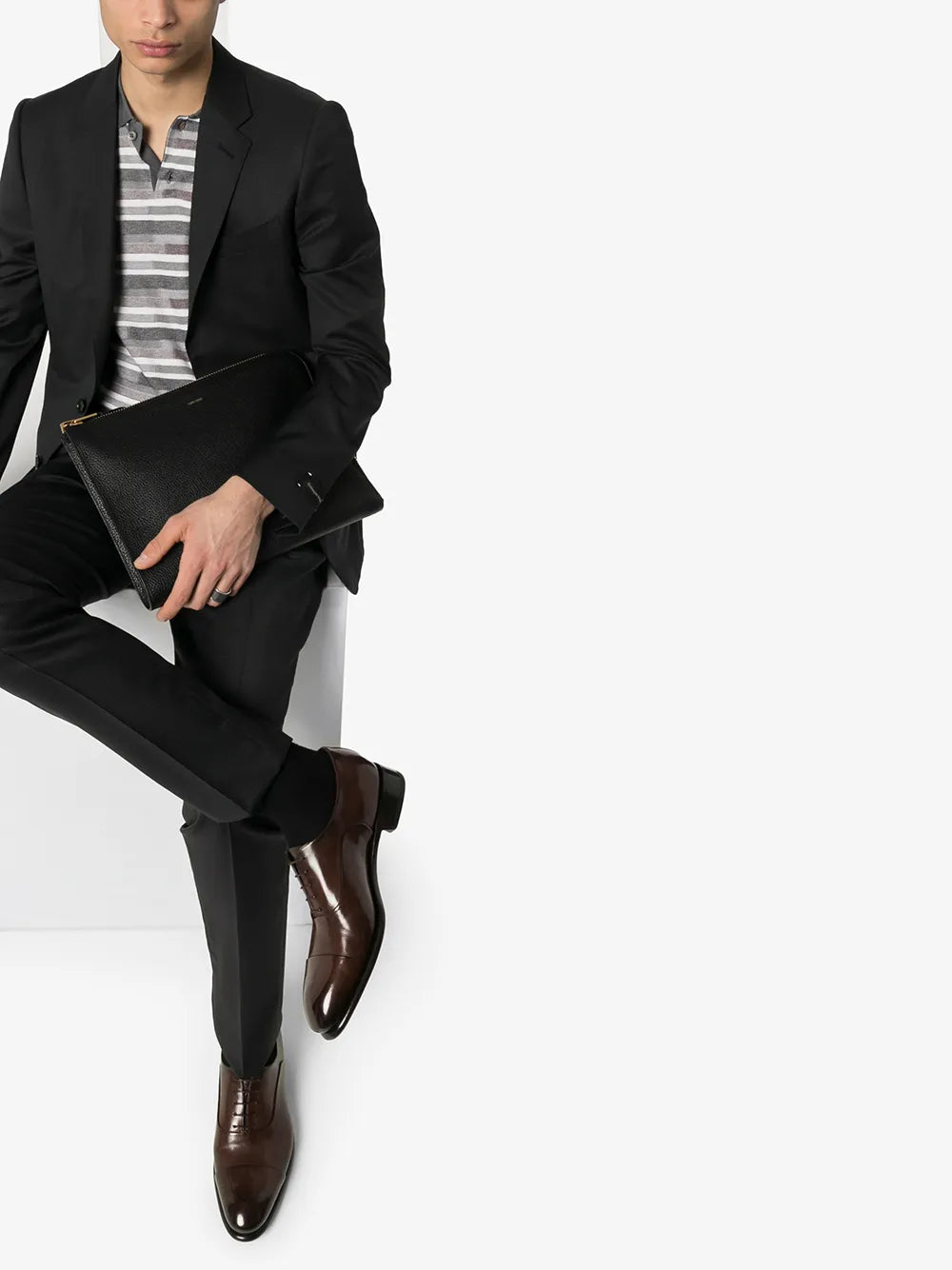 Santoni classic lace-up Oxford shoes