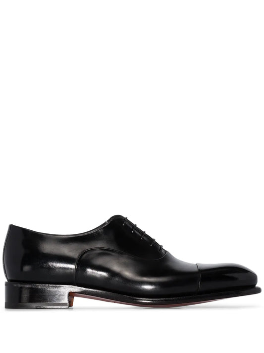 Santoni leather Oxford shoes
