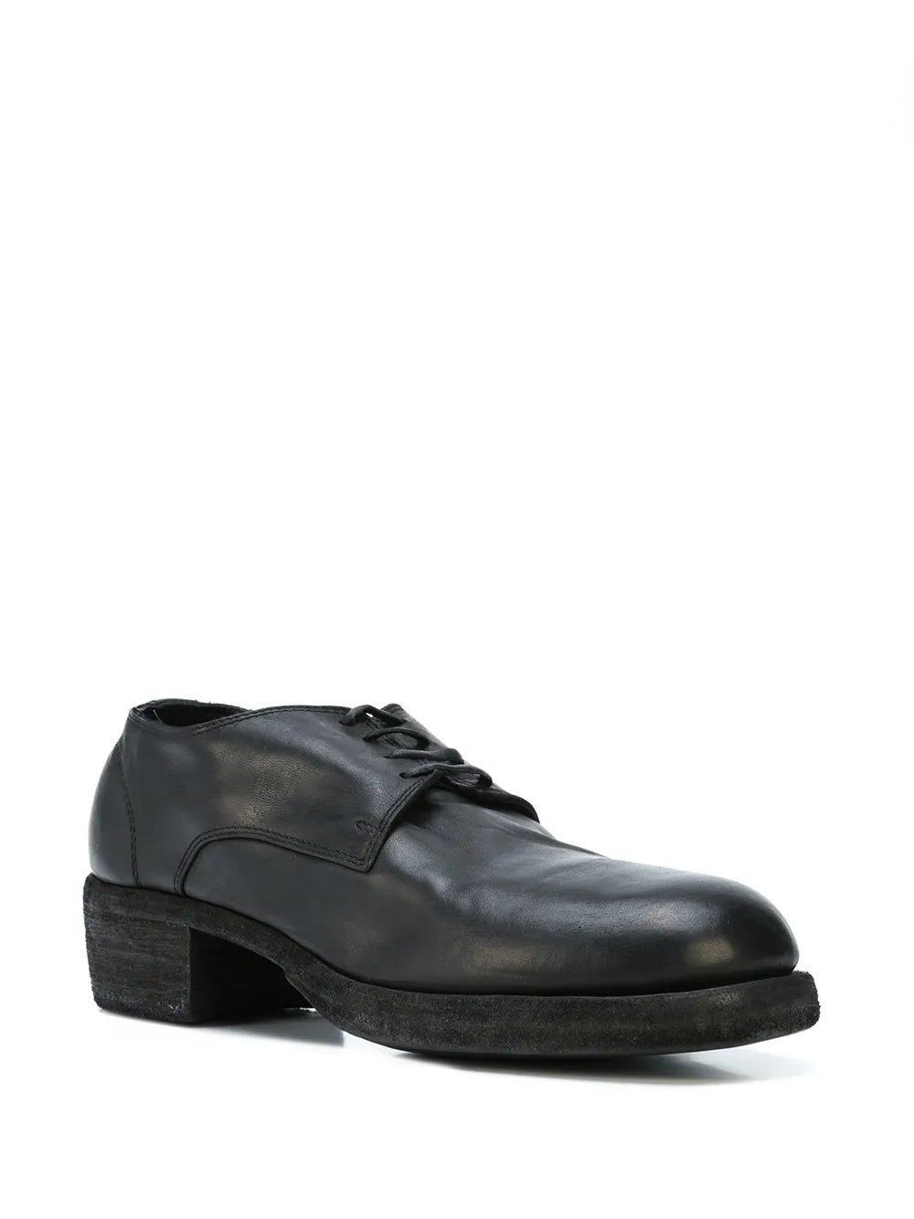 Guidi round toe lace up derby shoes