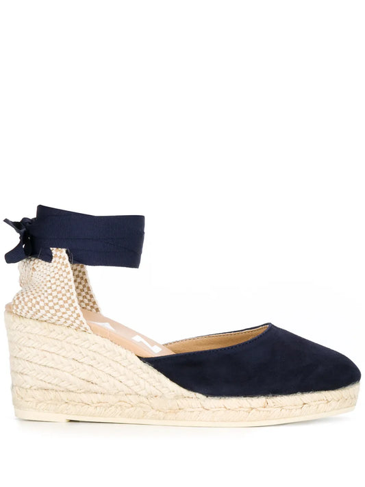 Manebi lace-up wedge espadrilles
