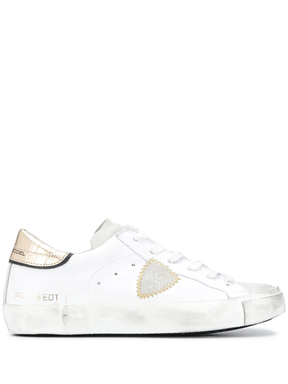 Philippe Model Paris contrasting croc-effect sneakers