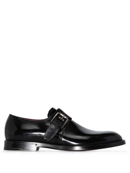 Dolce & Gabbana brushed leather monk shoes