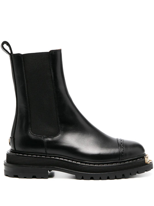 SANDRO mid-calf leather boots
