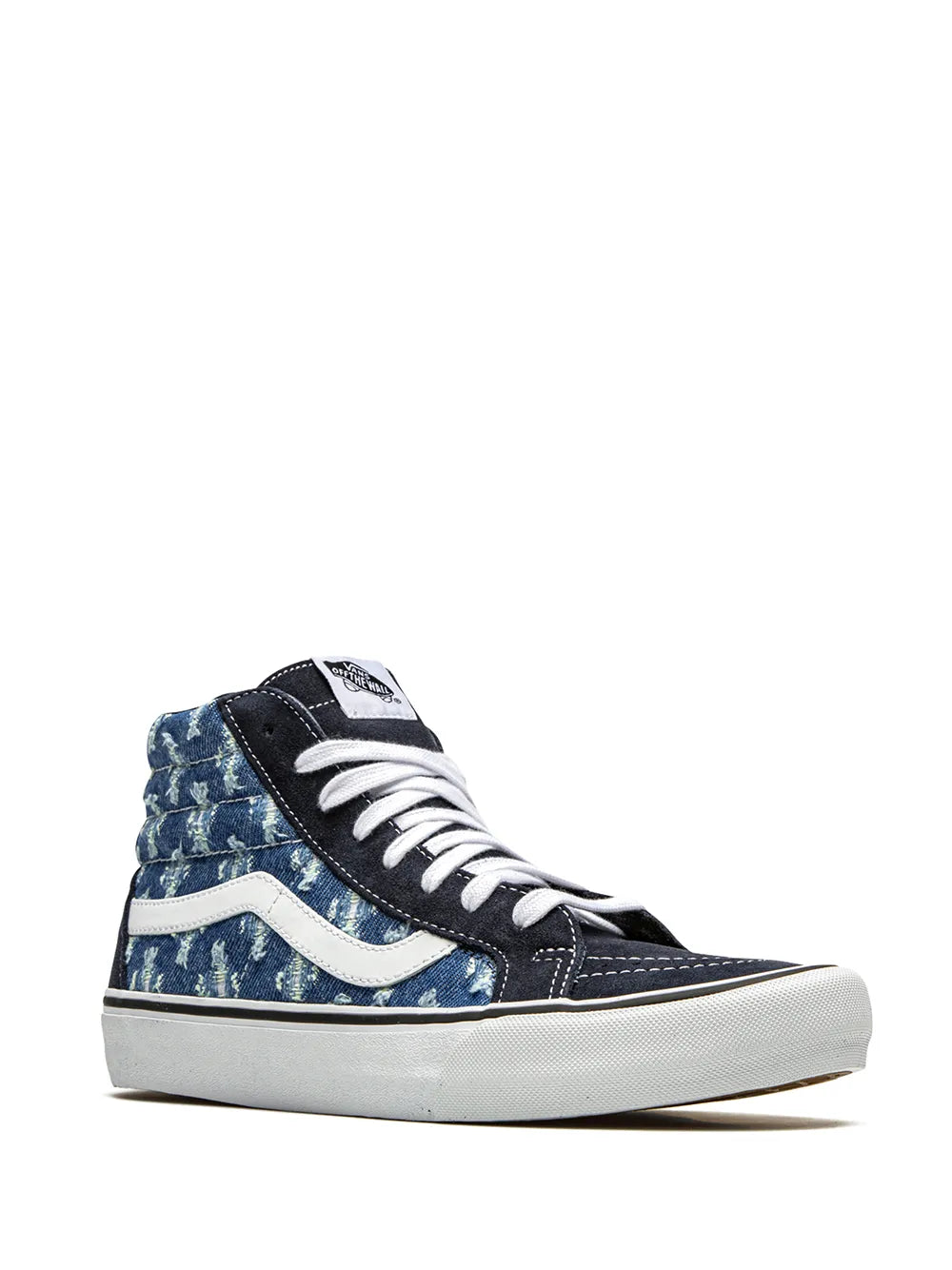 Vans x Supreme Sk8-Hi "Hole Punch Denim - Blue" sneakers