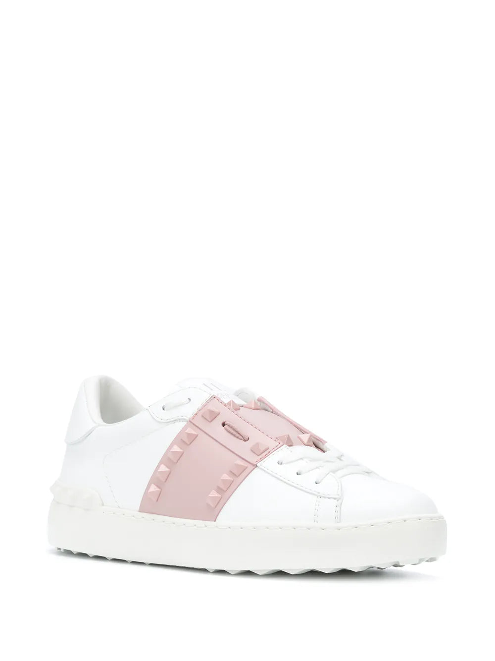 Valentino Garavani Rockstud open leather sneakers