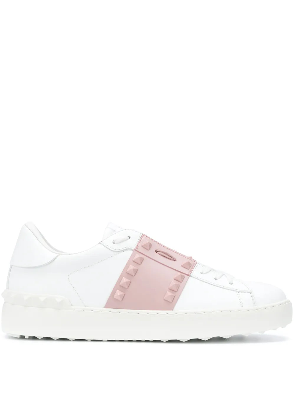 Valentino Garavani Rockstud open leather sneakers