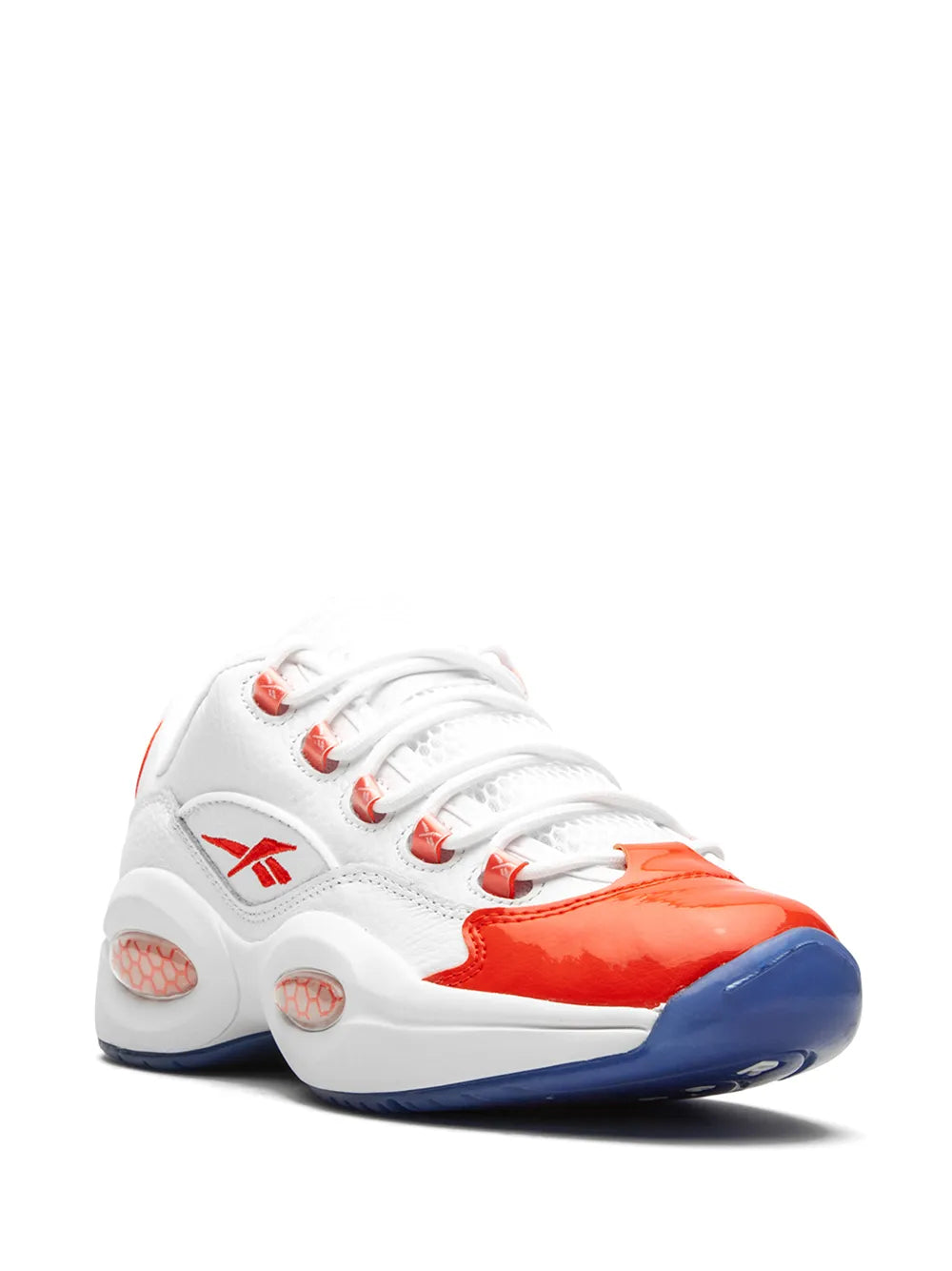 Reebok Question Low "Patent Vivid Orange" sneakers