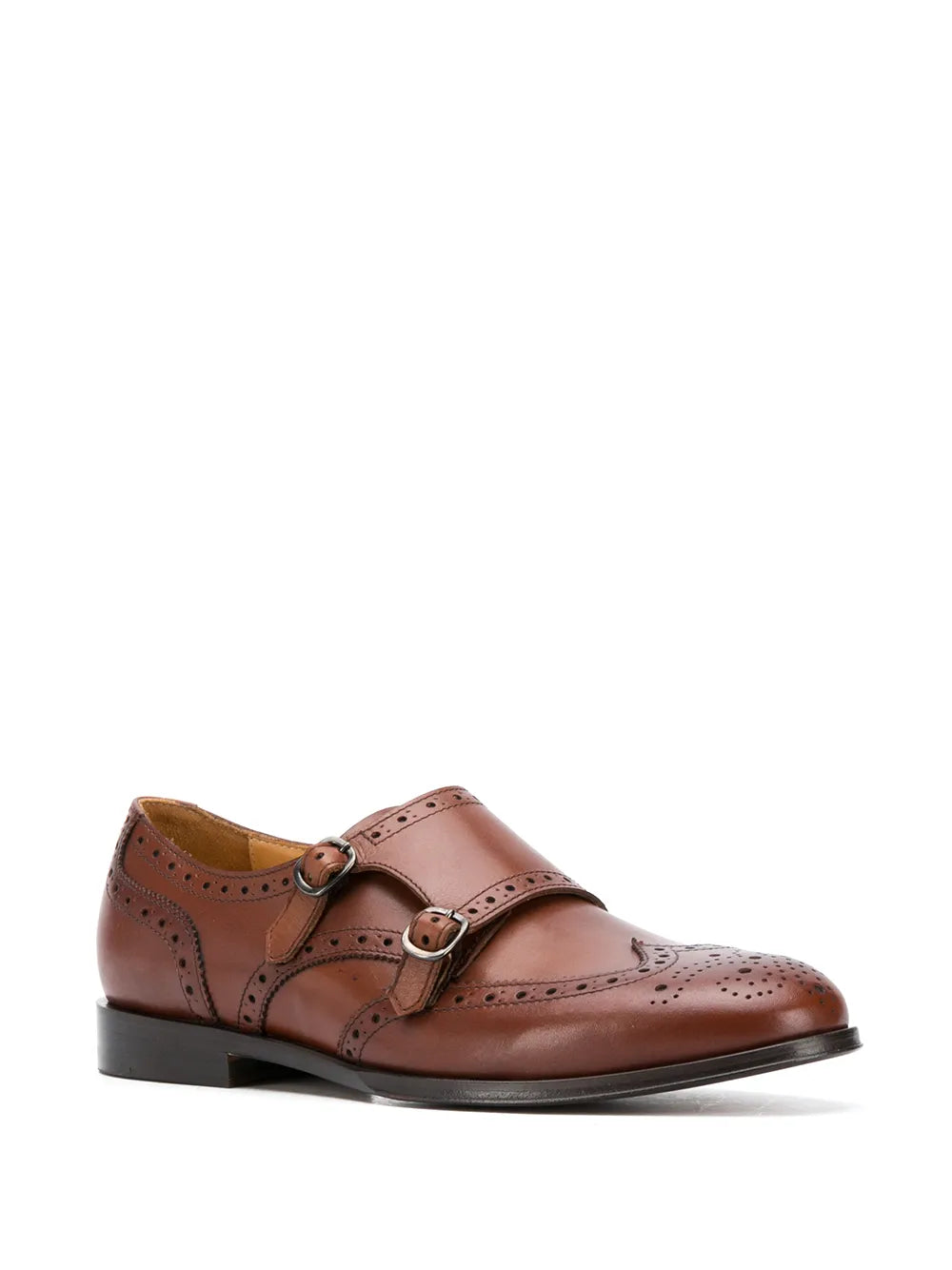 Scarosso Kate leather monk shoes