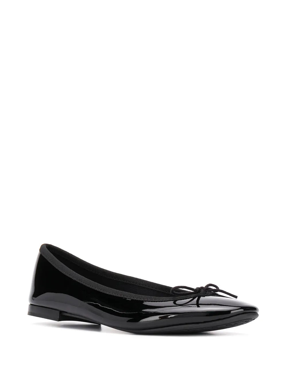 Repetto bow detail patent ballerina shoes