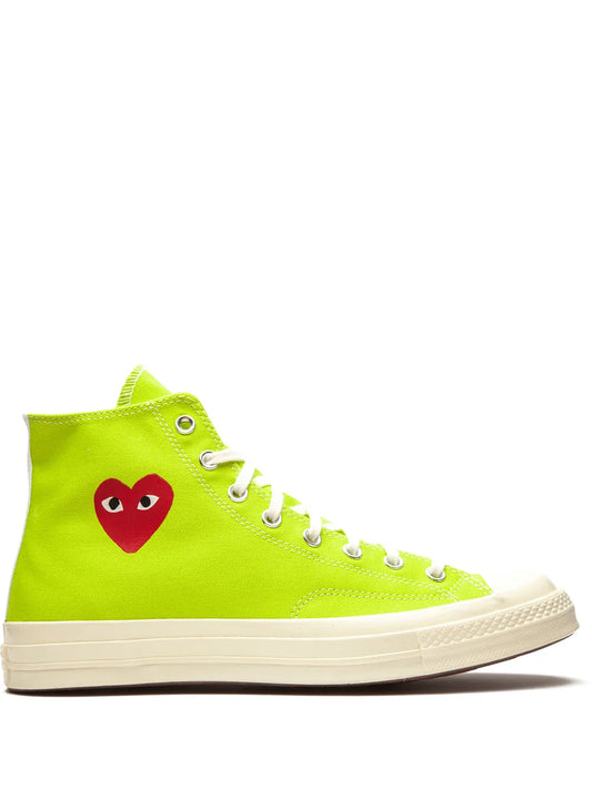 Converse x Comme des Garçons Chuck 70 Hi AC "Bright Green" sneakers