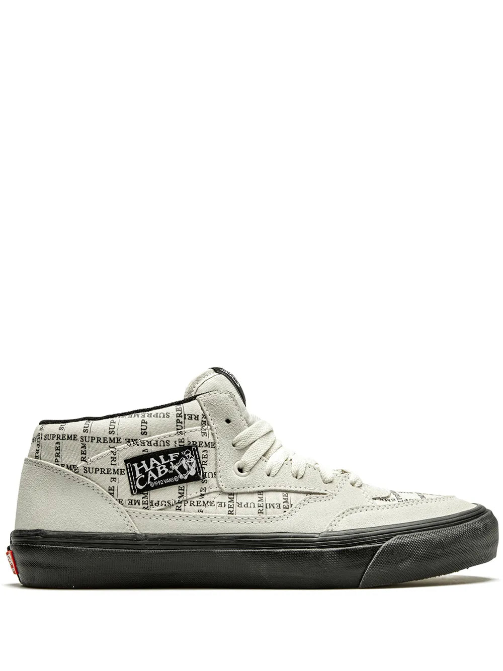 Vans x Supreme Half Cab Pro "Grid Logo - White" sneakers