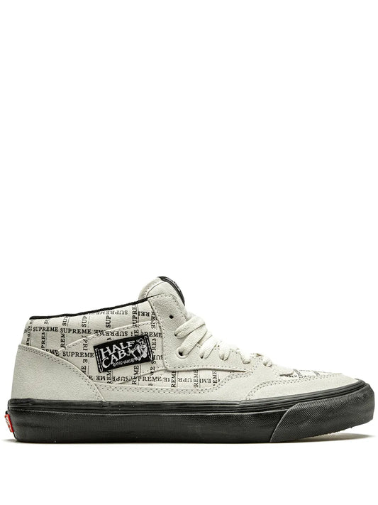 Vans x Supreme Half Cab Pro "Grid Logo - White" sneakers
