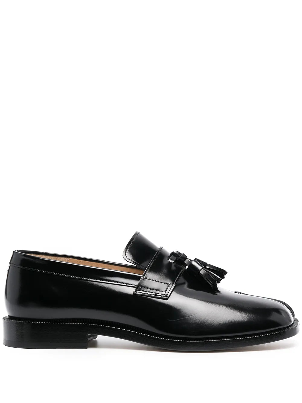 Maison Margiela Tabi tassel-detail leather loafers