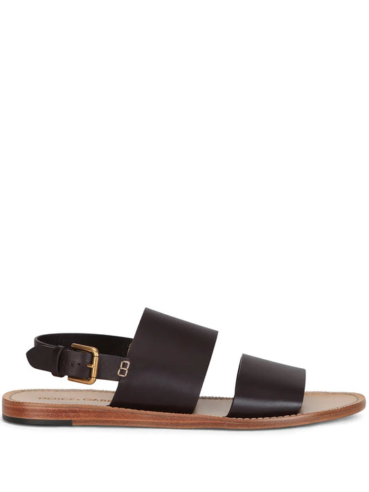 Dolce & Gabbana double-strap leather sandals