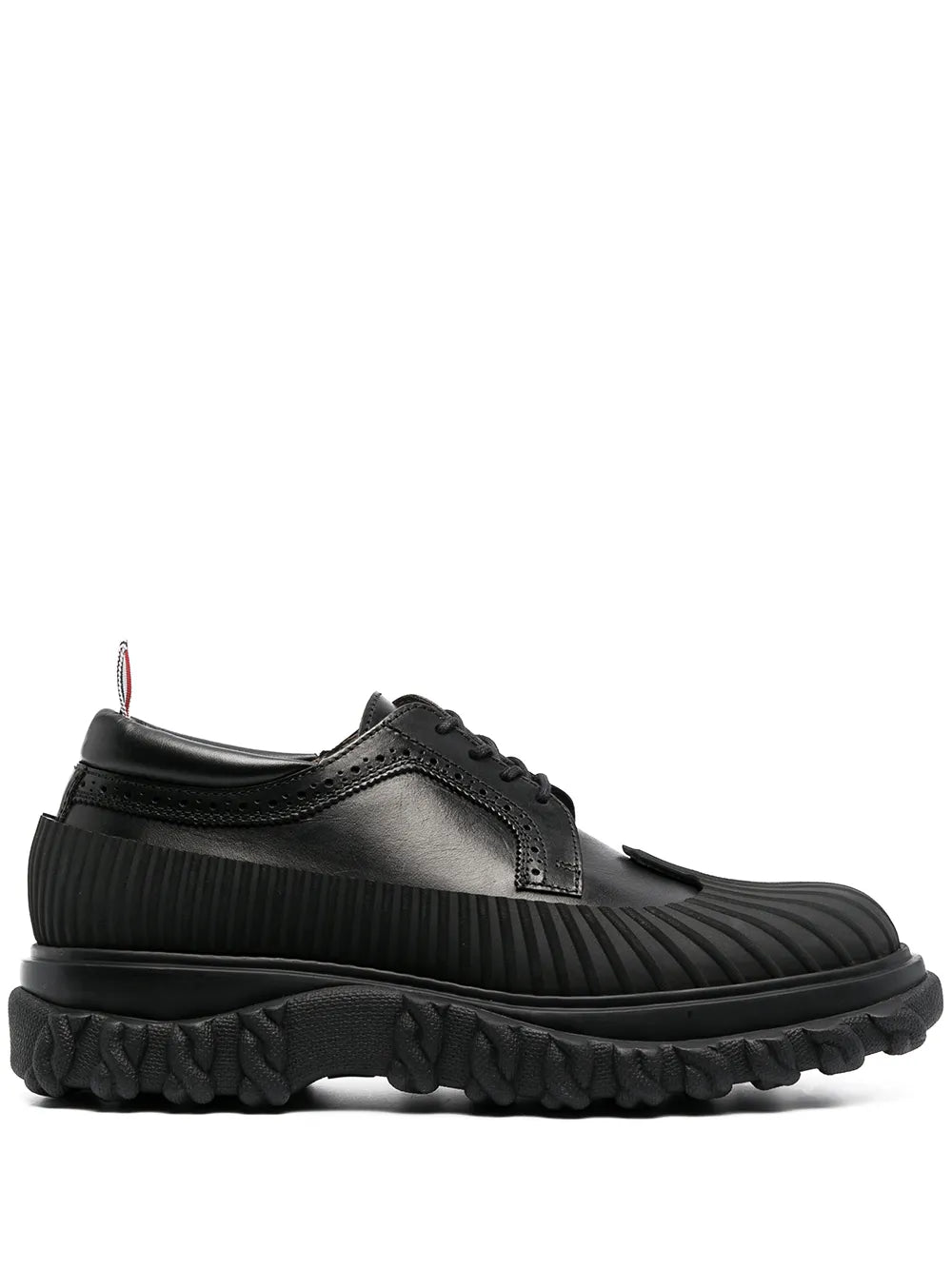 Thom Browne stripe-detail leather brogues