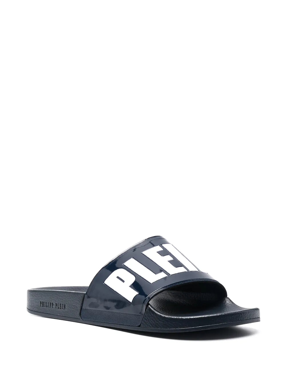 Philipp Plein two-tone logo-print slides