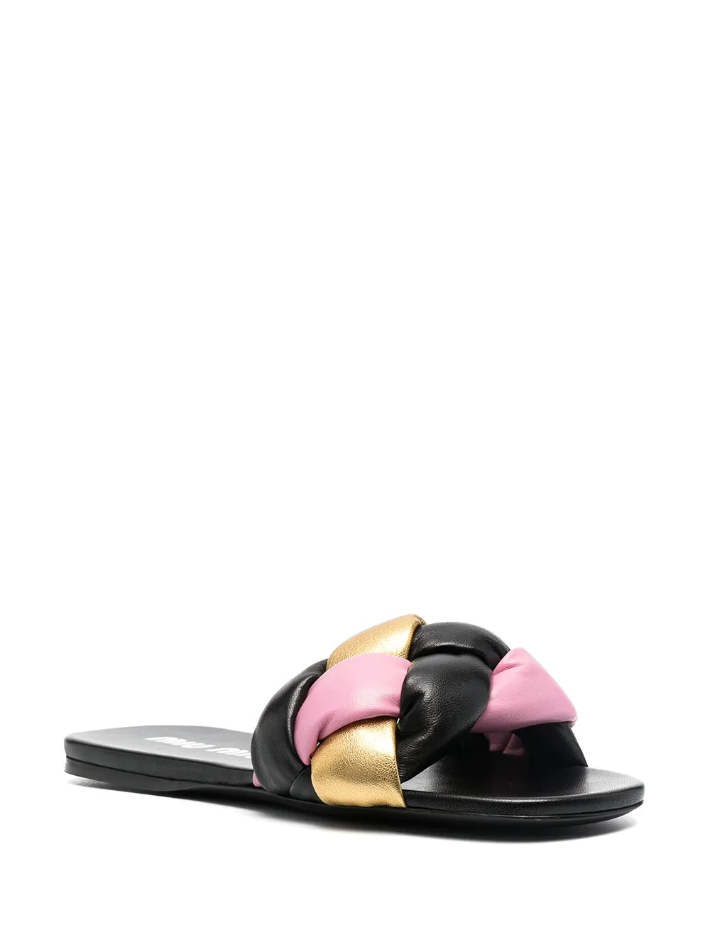 Miu Miu knot-detail leather slides