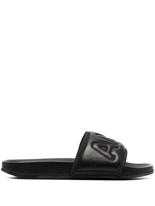 AMBUSH embossed-logo slides