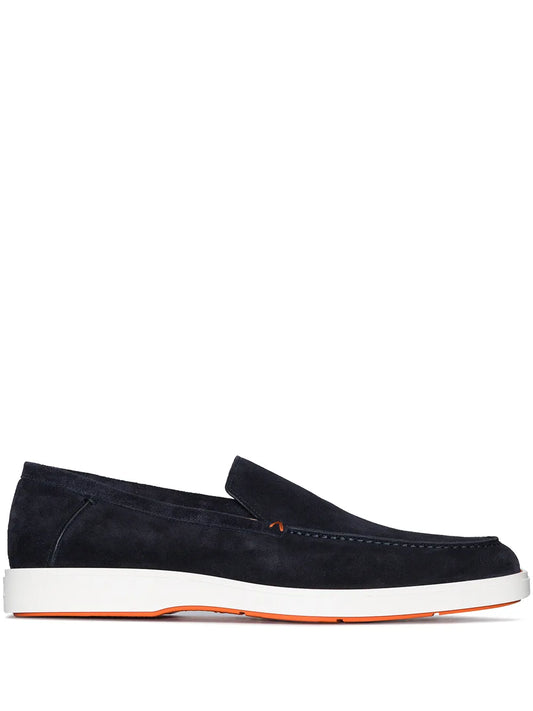 Santoni slip-on leather loafers