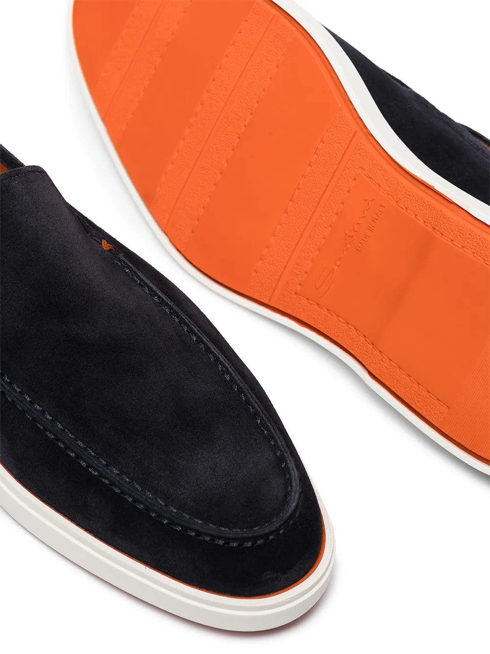 Santoni slip-on leather loafers