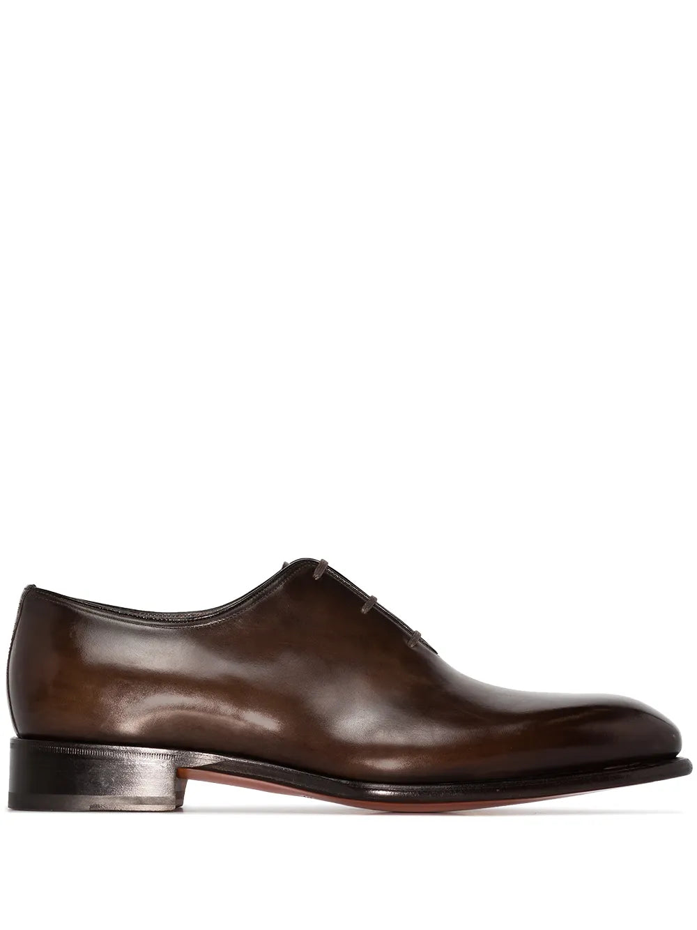 Santoni leather lace-up Oxford shoes