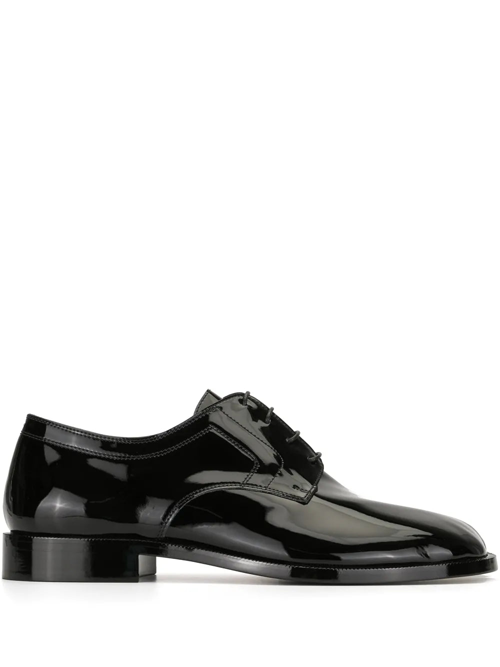 Maison Margiela Tabi patent-leather brogues