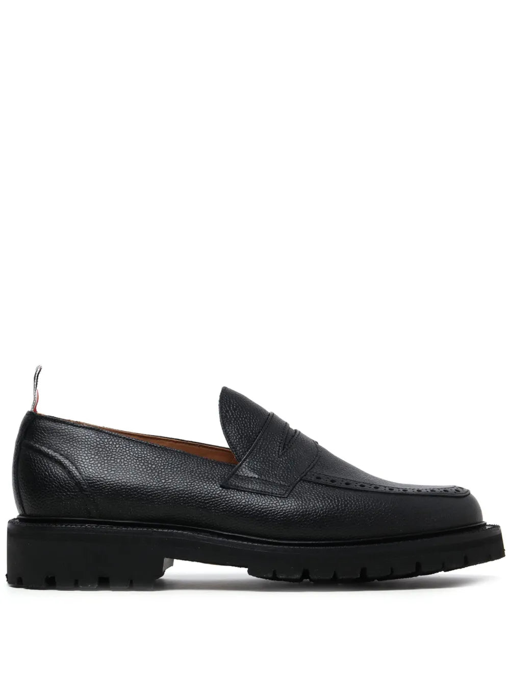 Thom Browne RWB-stripe leather loafers