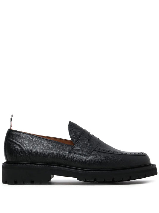 Thom Browne RWB-stripe leather loafers