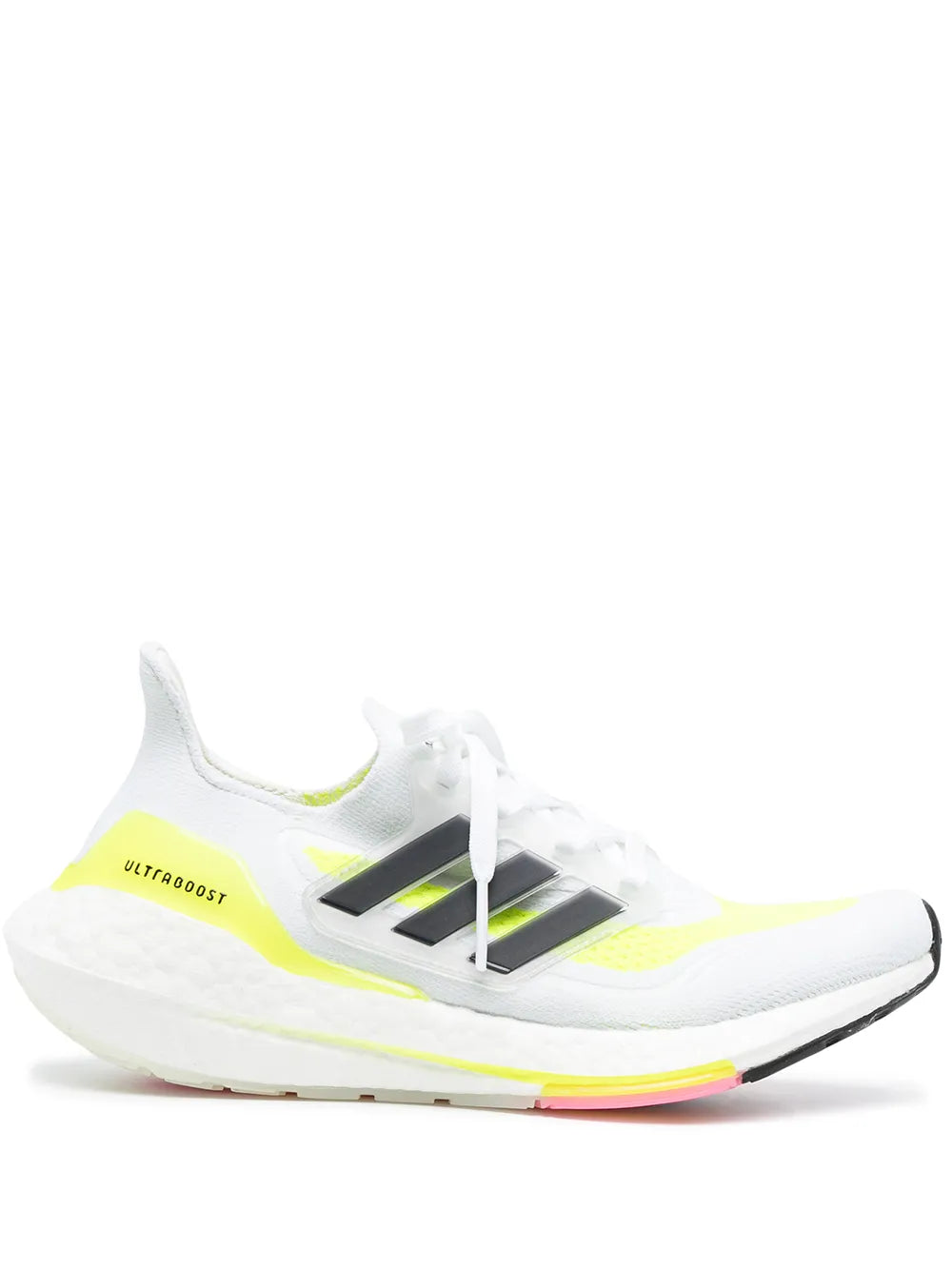 adidas Ultraboost 21 "Cloud White/Core Black/Solar Y" sneakers