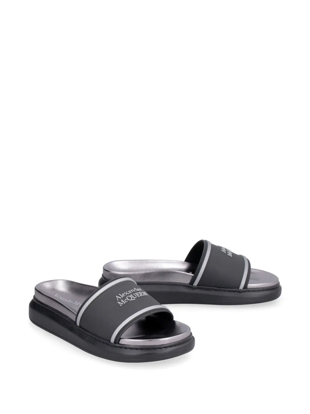 Alexander McQueen logo-print slides