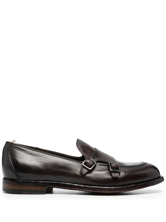 Officine Creative double buckle monk shoes 