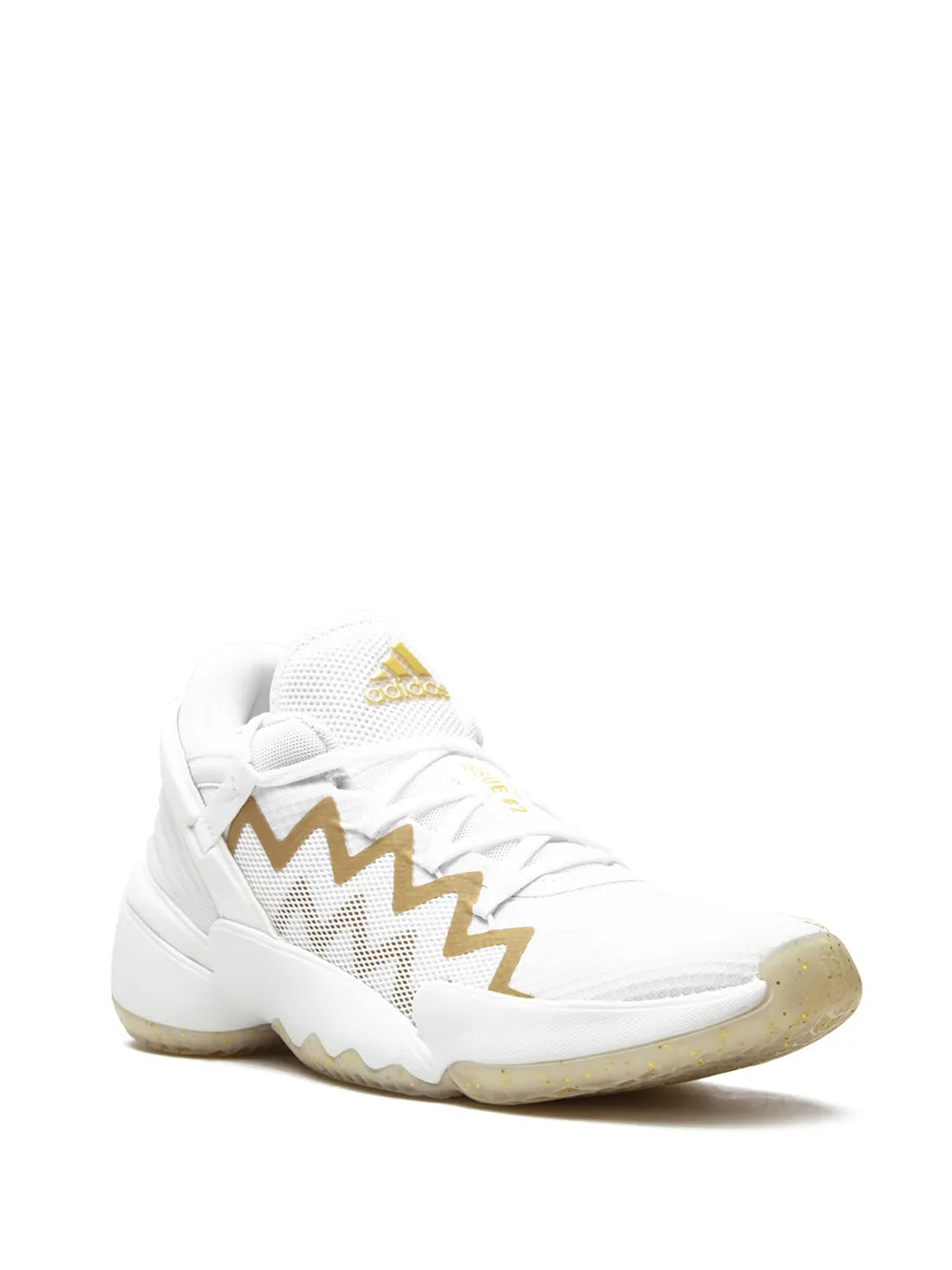 adidas D.O.N Issue 2 "White/Gold Metallic" sneakers