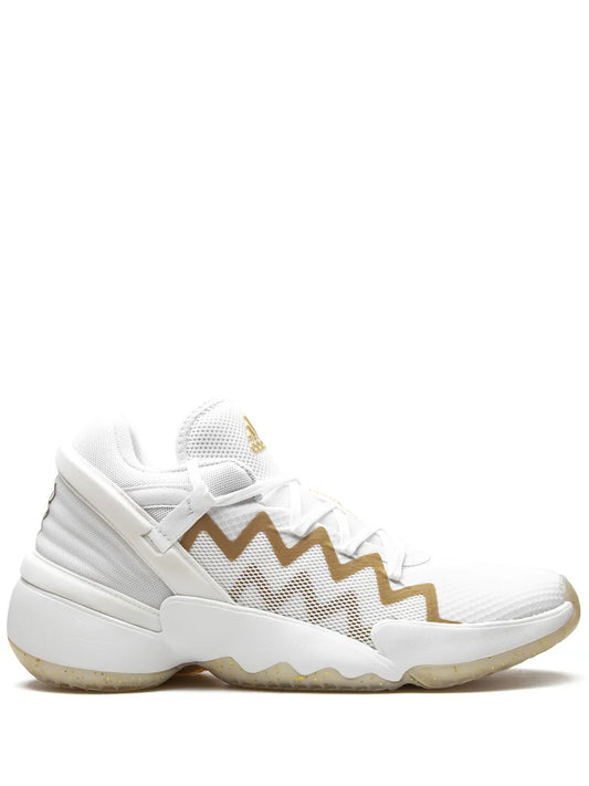 adidas D.O.N Issue 2 "White/Gold Metallic" sneakers