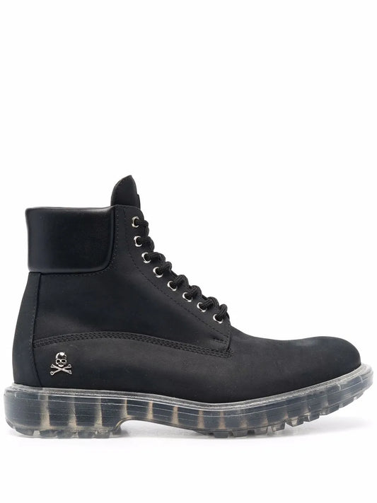 Philipp Plein Hunter lace-up leather boots